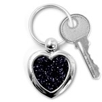 Square Motif Abstract Geometric Pattern 2 Key Chain (Heart) Front