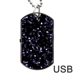 Square Motif Abstract Geometric Pattern 2 Dog Tag Usb Flash (one Side) by dflcprintsclothing