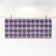 Pink And Blue Hand Towel by Sparkle