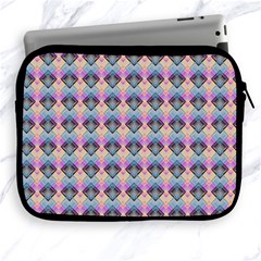 Pink And Blue Apple Ipad 2/3/4 Zipper Cases by Sparkle