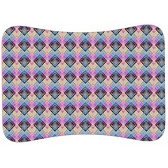 Pink And Blue Velour Seat Head Rest Cushion by Sparkle