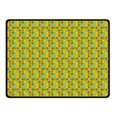 Lemon And Yellow Double Sided Fleece Blanket (small)  by Sparkle