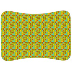 Lemon And Yellow Velour Seat Head Rest Cushion by Sparkle