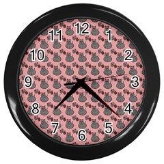 Cats Wall Clock (black) by Sparkle