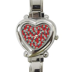 Zombie Virus Heart Italian Charm Watch by helendesigns