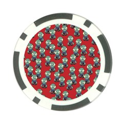 Zombie Virus Poker Chip Card Guard by helendesigns