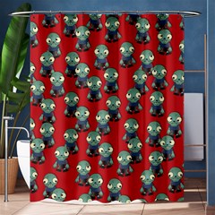 Zombie Virus Shower Curtain 60  X 72  (medium)  by helendesigns