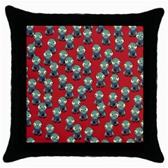 Zombie Virus Throw Pillow Case (black) by helendesigns