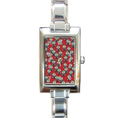 Zombie Virus Rectangle Italian Charm Watch by helendesigns