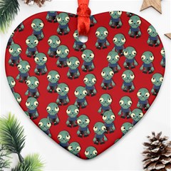 Zombie Virus Ornament (heart)