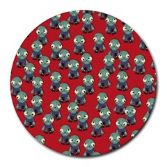 Zombie Virus Round Mousepads by helendesigns