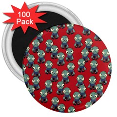 Zombie Virus 3  Magnets (100 Pack) by helendesigns