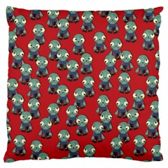 Zombie Virus Large Flano Cushion Case (two Sides) by helendesigns