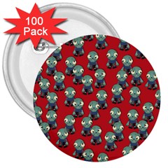 Zombie Virus 3  Buttons (100 Pack)  by helendesigns