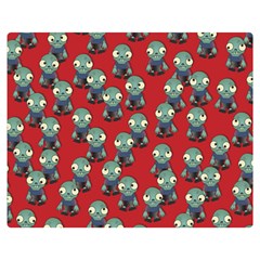 Zombie Virus Double Sided Flano Blanket (medium)  by helendesigns