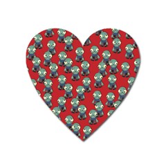 Zombie Virus Heart Magnet by helendesigns