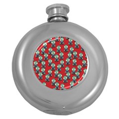 Zombie Virus Round Hip Flask (5 Oz) by helendesigns