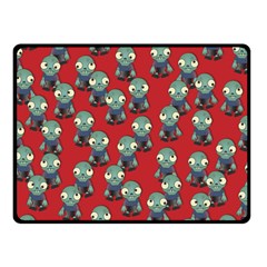 Zombie Virus Fleece Blanket (small) by helendesigns