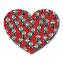 Zombie Virus Heart Mousepads by helendesigns