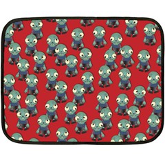 Zombie Virus Double Sided Fleece Blanket (mini)  by helendesigns