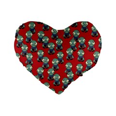 Zombie Virus Standard 16  Premium Heart Shape Cushions