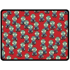 Zombie Virus Fleece Blanket (large)  by helendesigns