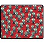 Zombie Virus Double Sided Fleece Blanket (Medium)  58.8 x47.4  Blanket Back