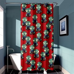 Zombie Virus Shower Curtain 36  X 72  (stall)  by helendesigns