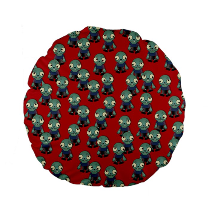 Zombie Virus Standard 15  Premium Flano Round Cushions