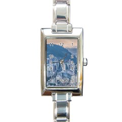 Aerial Cityscape Quito Ecuador Rectangle Italian Charm Watch by dflcprintsclothing