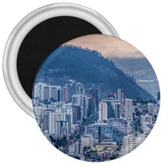 Aerial Cityscape Quito Ecuador 3  Magnets by dflcprintsclothing