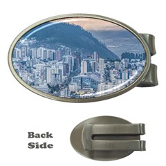 Aerial Cityscape Quito Ecuador Money Clips (oval)  by dflcprintsclothing