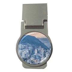 Aerial Cityscape Quito Ecuador Money Clips (round)  by dflcprintsclothing