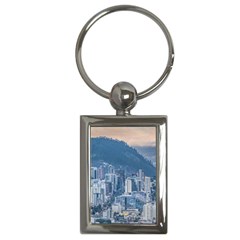 Aerial Cityscape Quito Ecuador Key Chain (rectangle) by dflcprintsclothing