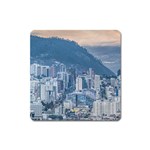 Aerial Cityscape Quito Ecuador Square Magnet Front