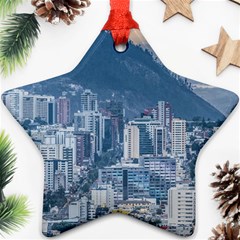 Aerial Cityscape Quito Ecuador Star Ornament (two Sides) by dflcprintsclothing