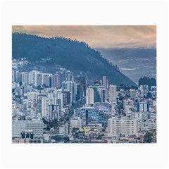 Aerial Cityscape Quito Ecuador Small Glasses Cloth (2 Sides) by dflcprintsclothing