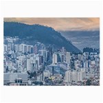 Aerial Cityscape Quito Ecuador Large Glasses Cloth Front