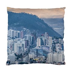 Aerial Cityscape Quito Ecuador Standard Cushion Case (one Side) by dflcprintsclothing