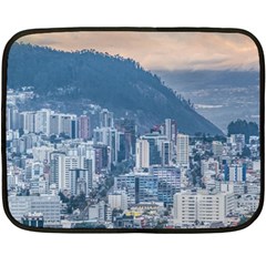 Aerial Cityscape Quito Ecuador Double Sided Fleece Blanket (mini)  by dflcprintsclothing