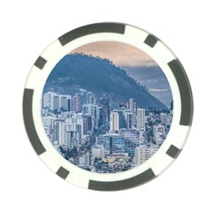 Aerial Cityscape Quito Ecuador Poker Chip Card Guard (10 Pack)