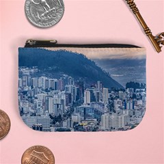 Aerial Cityscape Quito Ecuador Mini Coin Purse by dflcprintsclothing