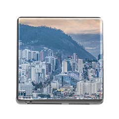 Aerial Cityscape Quito Ecuador Memory Card Reader (square 5 Slot) by dflcprintsclothing