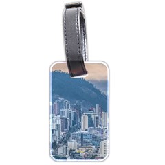 Aerial Cityscape Quito Ecuador Luggage Tag (two Sides)