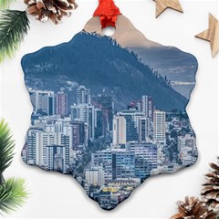 Aerial Cityscape Quito Ecuador Ornament (snowflake) by dflcprintsclothing