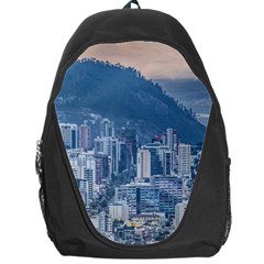 Aerial Cityscape Quito Ecuador Backpack Bag by dflcprintsclothing