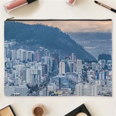 Aerial Cityscape Quito Ecuador Cosmetic Bag (xxxl) by dflcprintsclothing