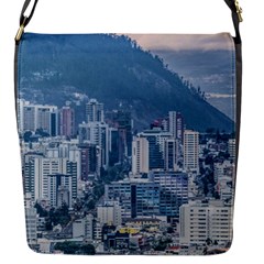 Aerial Cityscape Quito Ecuador Flap Closure Messenger Bag (s) by dflcprintsclothing