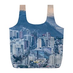 Aerial Cityscape Quito Ecuador Full Print Recycle Bag (l) by dflcprintsclothing