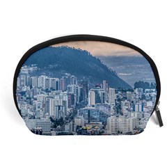 Aerial Cityscape Quito Ecuador Accessory Pouch (large) by dflcprintsclothing